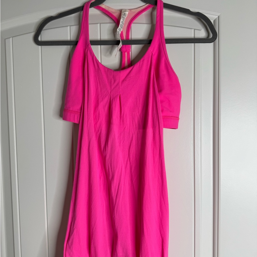 Lululemon Athletica Pink Sleeveless Backless Tank Top